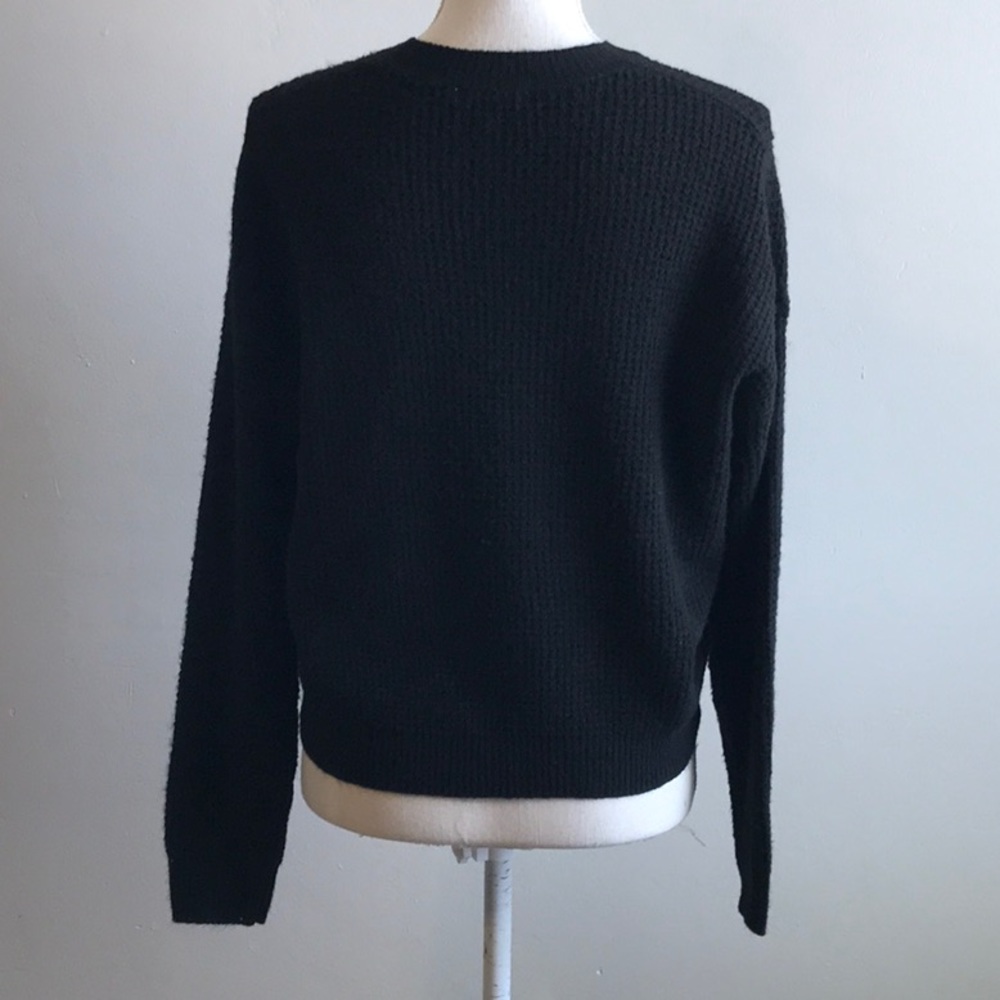 Abound Black knit crewneck sweater - Picture 4 of 4